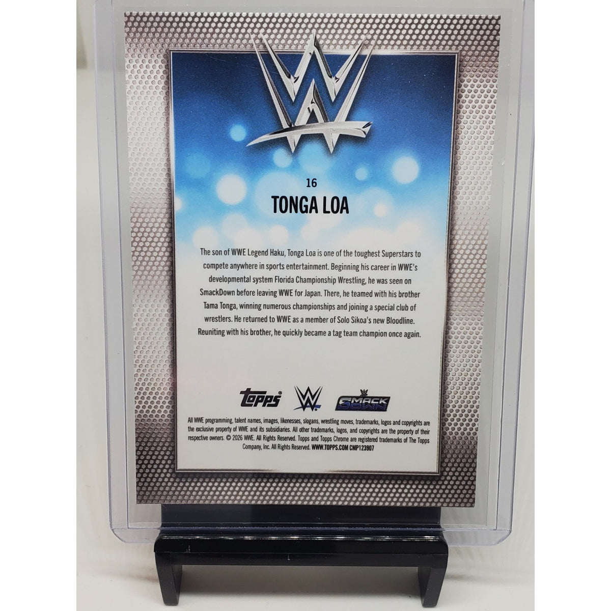 2026 Topps Chrome WWE Diamond-plate Tonga Loa # 16