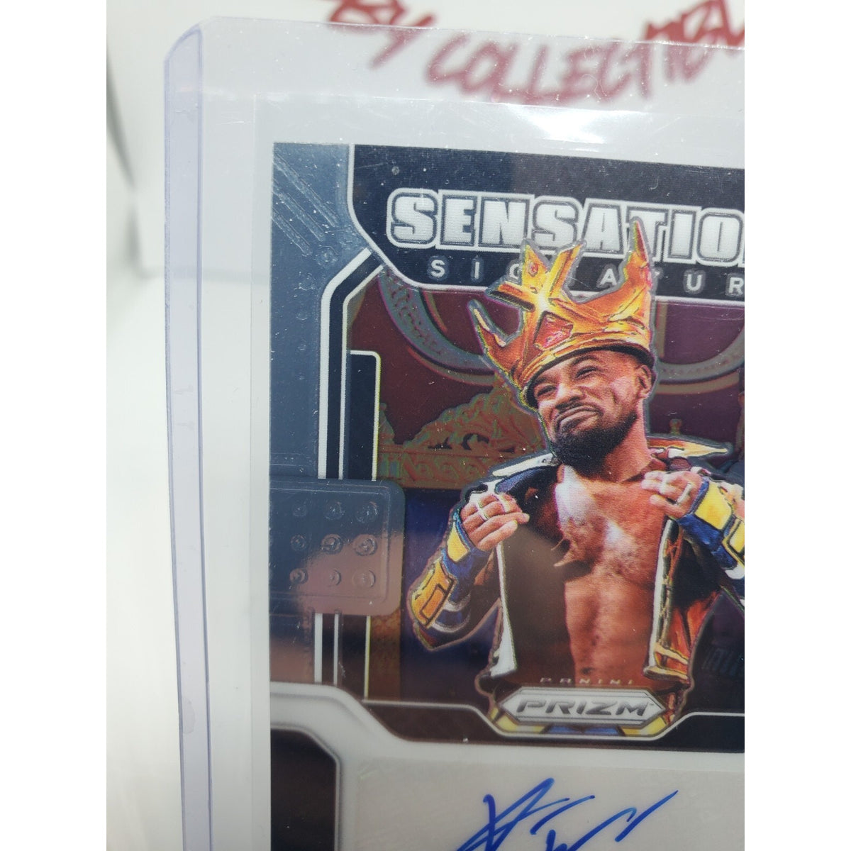 2022 Panini Prizm WWE King Woods Sensational Signatures #SS-XWD