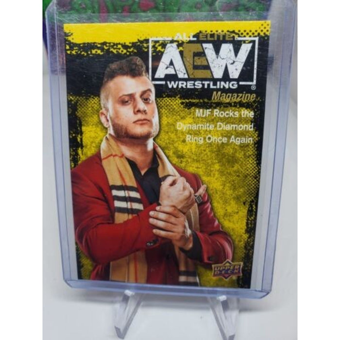 2021 Upper Deck AEW - MJF AEW Magazine Yellow Parallel