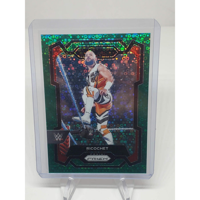 2024 WWE Panini Prizm Undercard Ricochet GREEN 05/49