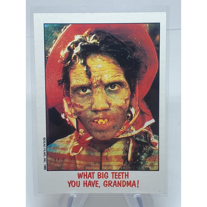 1988 Topps Fright Flicks Day Of The Dead #69 What Big Teeth You Have, Grandma!