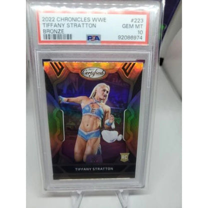 2022 PANINI Chronicles Certified WWE Card #223 Tiffany Stratton RC BRONZE NXT