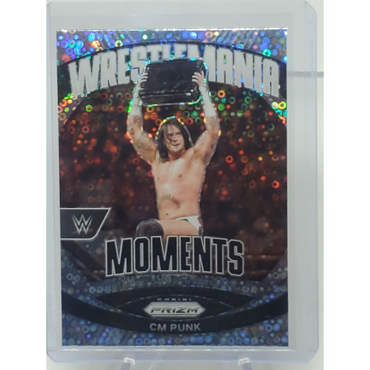 2024 WWE Panini Prizm Undercard Wrestlemania Moments CM PUNK #24 Silver Disco