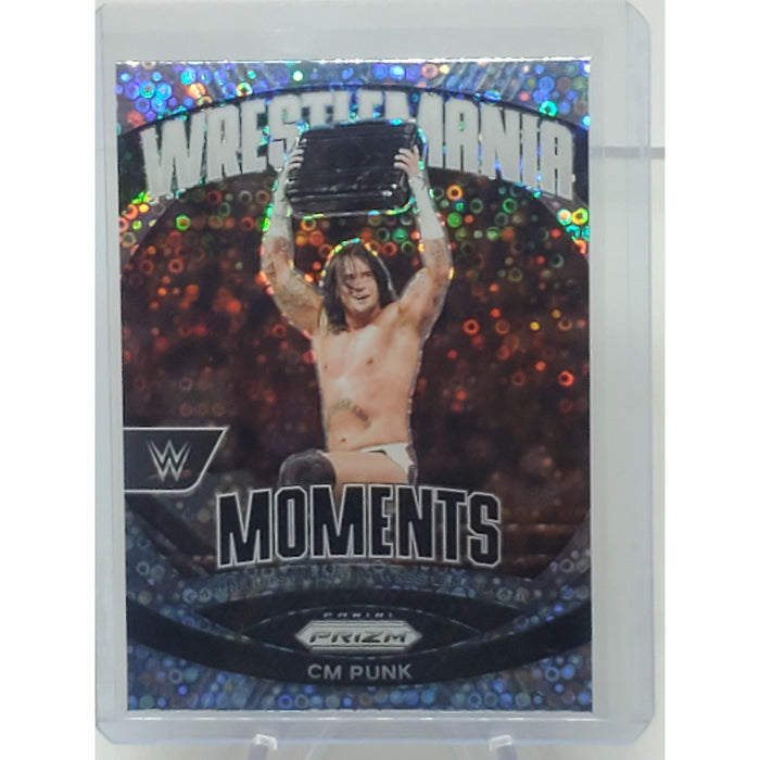 2024 WWE Panini Prizm Undercard Wrestlemania Moments CM PUNK #24 Silver Disco