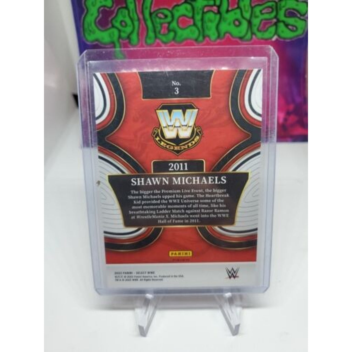 Shawn Michaels 2022 WWE Panini Select Hall of Fame Selections Silver Flash Prizm