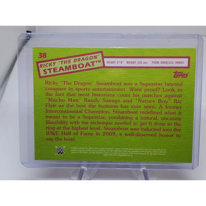 2015 Topps Heritage Black WWE Ricky The Dragon Steamboat #38
