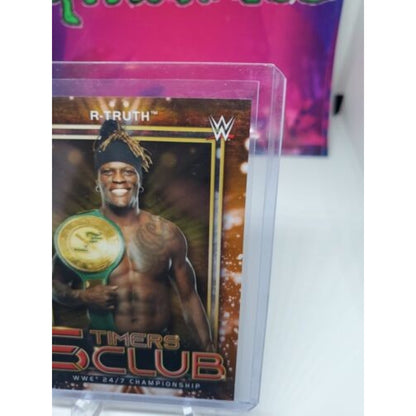 2021 Topps Chrome WWE 5 Timers Club Orange Refractor /25 R-Truth #5T-13
