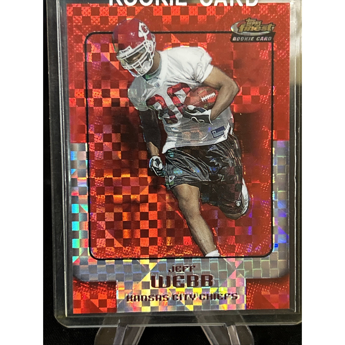 2006 Topps Finest JEFF WEBB RC 113/250 Red Xfractor Kansas City Chiefs / Fresh