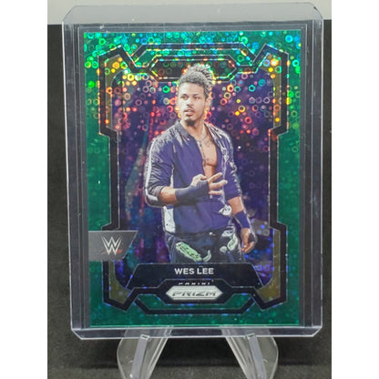 Wes Lee 2024 Panini Prizm #165 Green Disco Prizm 13/49
