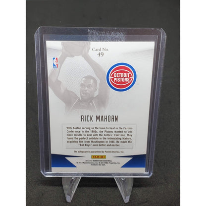 2012-13 Panini Momentum - Autographs Rick Mahorn #49 Drive /49 (AU)