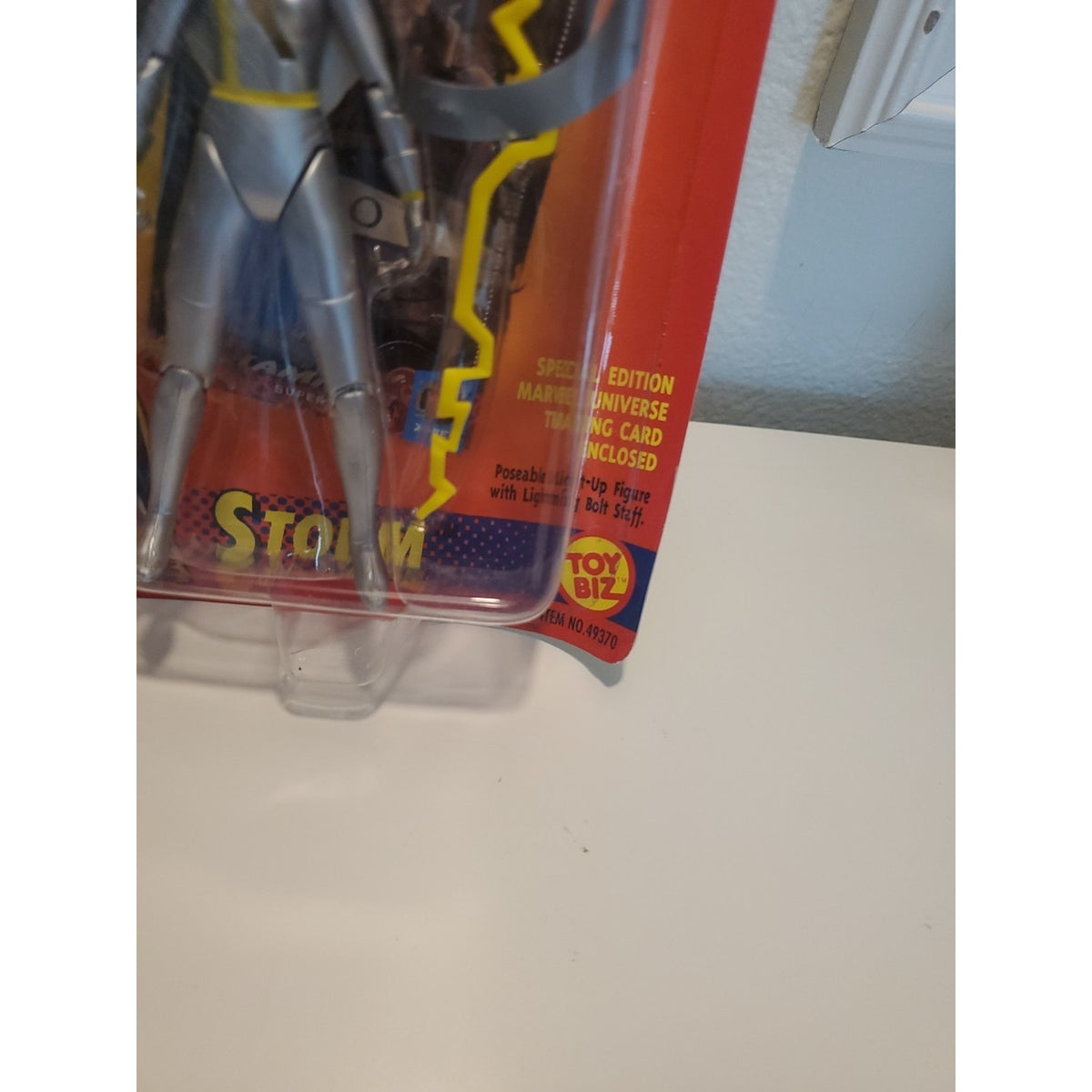 ToyBiz Marvel X-Men Storm Power Glow 1993 Gray 5" Vintage Action Figure New
