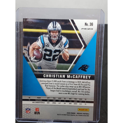 2020 Panini Mosaic - Christian McCaffrey #36 Mosaic Prizm