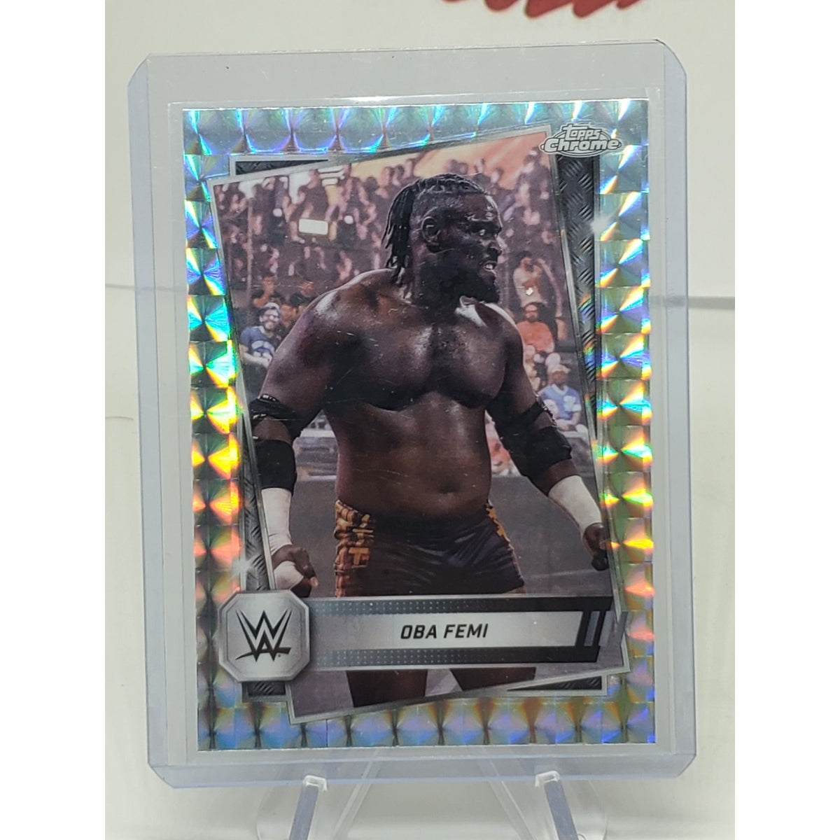 2025 WWE Topps Chrome X-Fractor Parallel Oba Femi