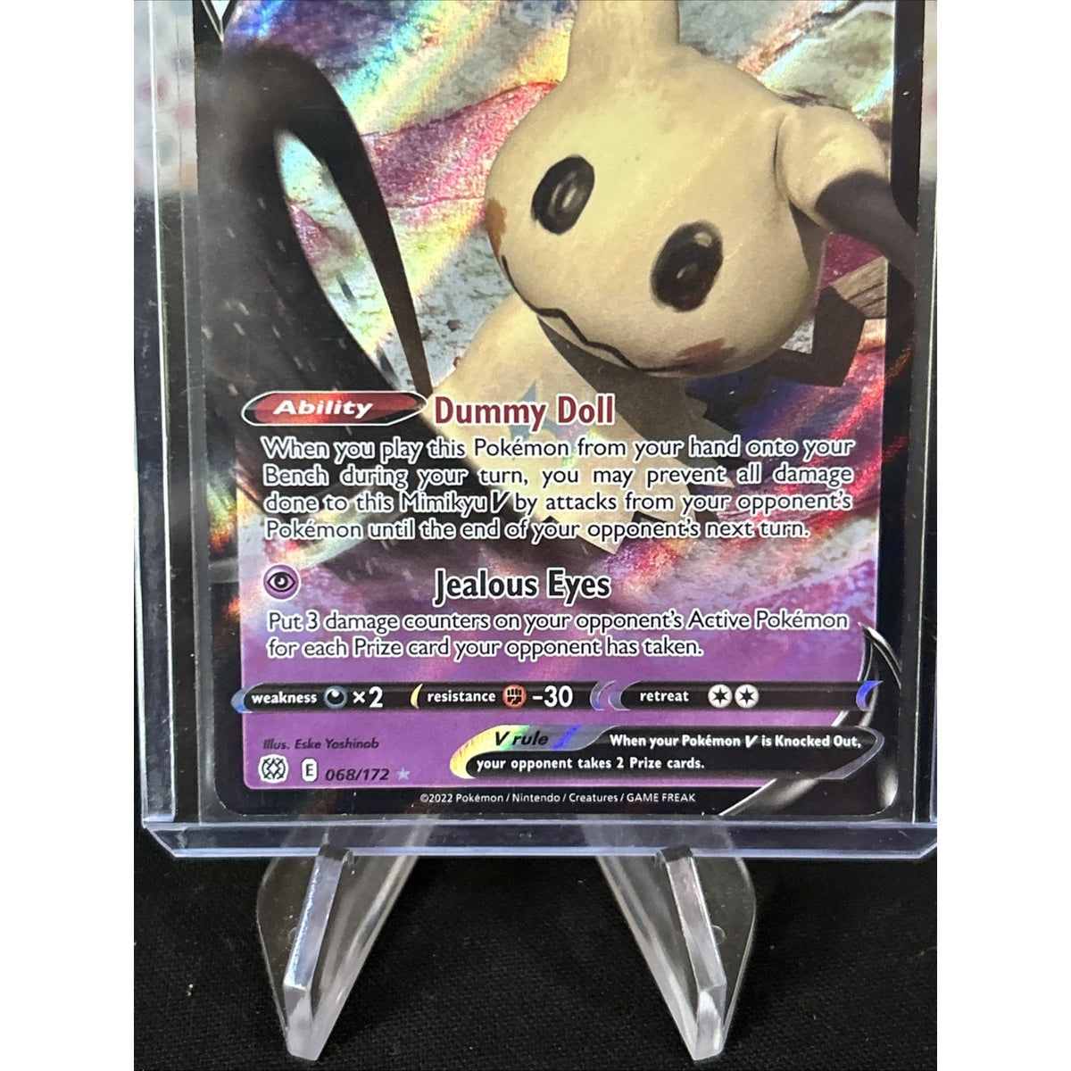 2021 Pokémon TCG SWSH Battle Styles Ultra Rare 062/163 Mimikyu V