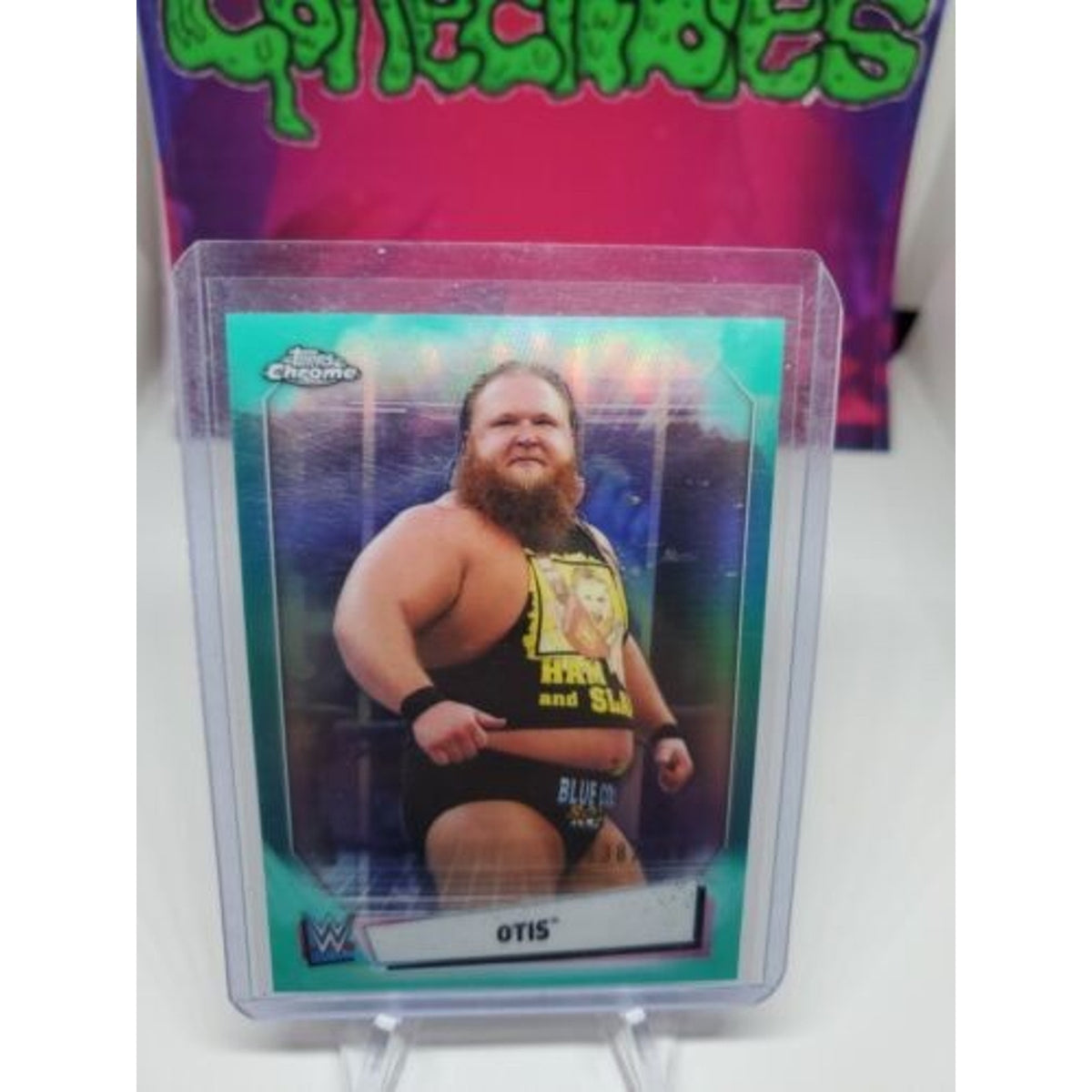 2021 Topps Chrome WWE Wrestling TEAL #63 Otis /150