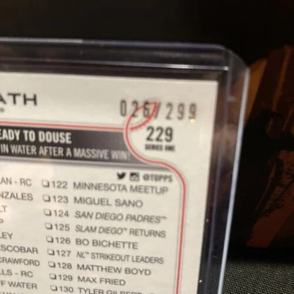 2022 Topps Series One Xander Orange Foil Double Bath /299 - Pack Fresh New #26