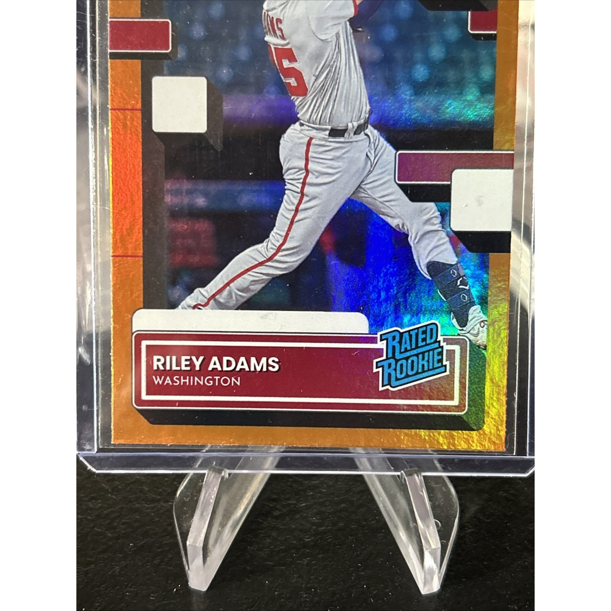 2022 Donruss Riley Adams Rated Rookie Orange Holo Parallel - Pack Fresh New