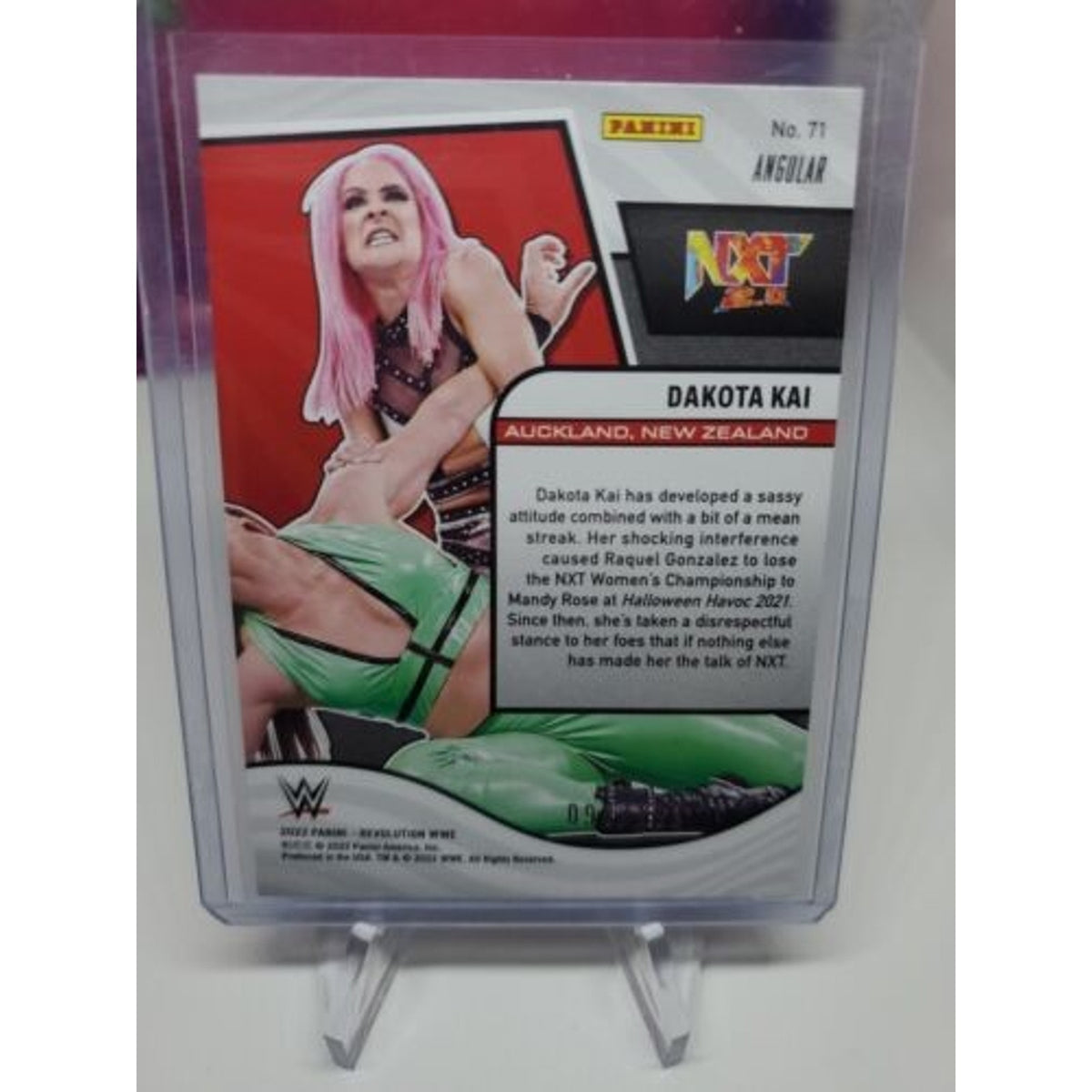 2022 Panini Revolution WWE Dakota Kai #23 Angular ##/199 NXT AEW