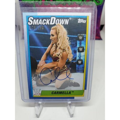 2021 Topps WWE Women's Division Autographs #ACM Carmella #/199