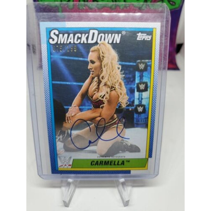 2021 Topps WWE Women's Division Autographs #ACM Carmella #/199