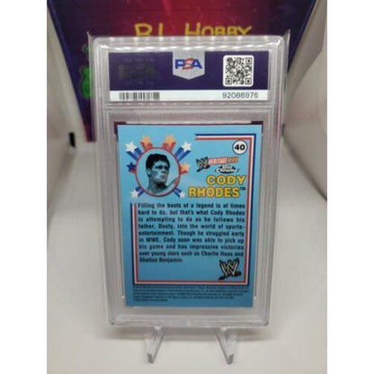2008 WWE topps heritage cody Rhodes chrome rookie rc card psa 8