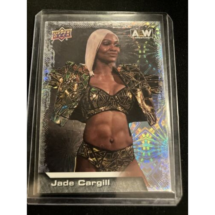 2022 Upper Deck AEW Jade Cargill #73 Pyro Parallel - AEW/WWE/NXT Pack Fresh New