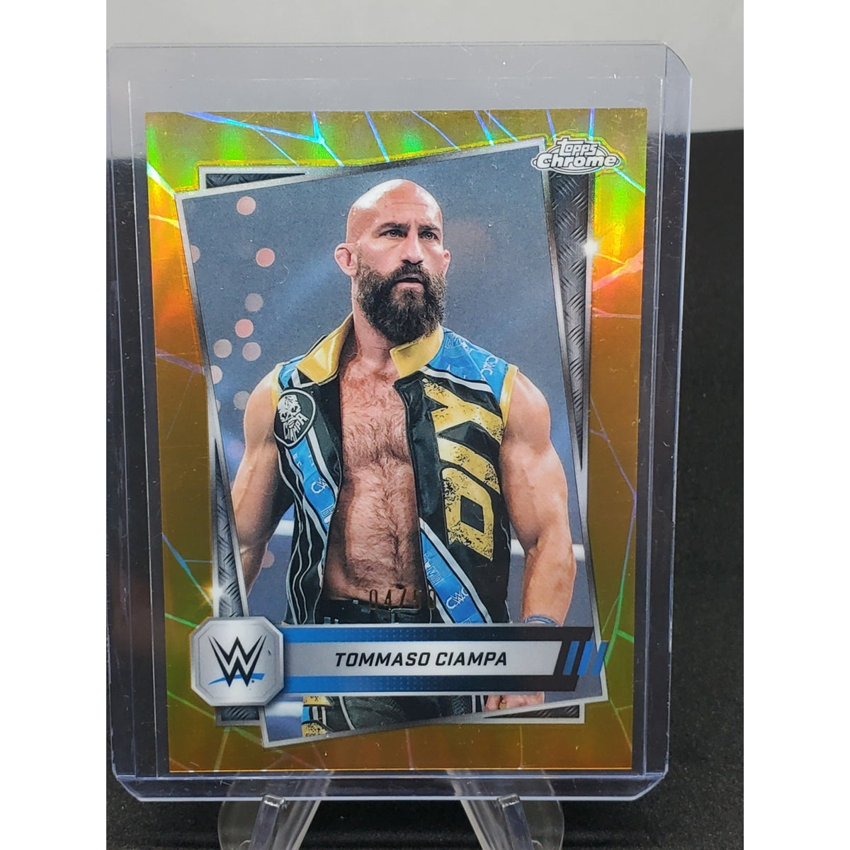 2025 Topps Chrome WWE Tommaso Ciampa #197 Gold Refractor /50 DIY