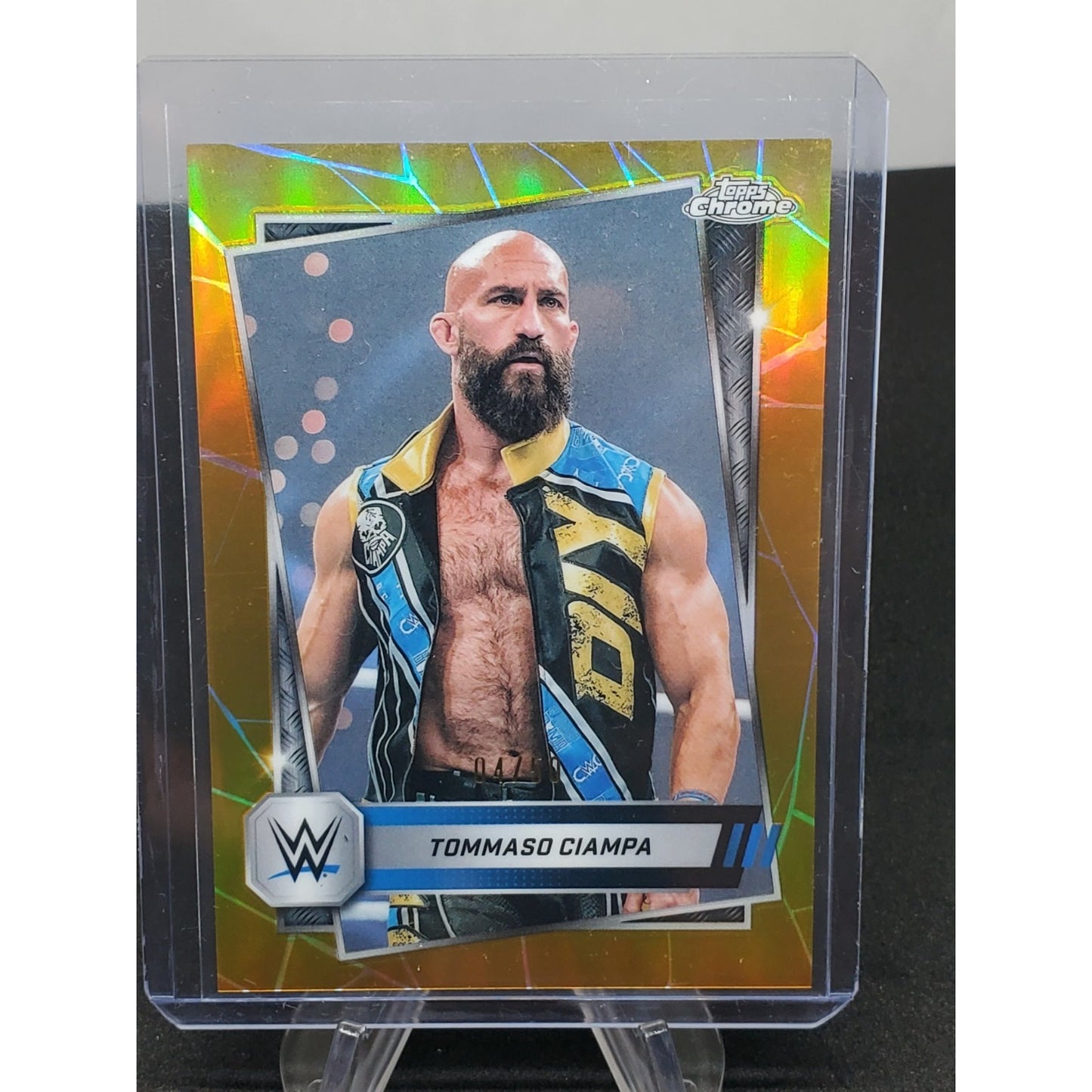 2025 Topps Chrome WWE Tommaso Ciampa #197 Gold Refractor /50 DIY