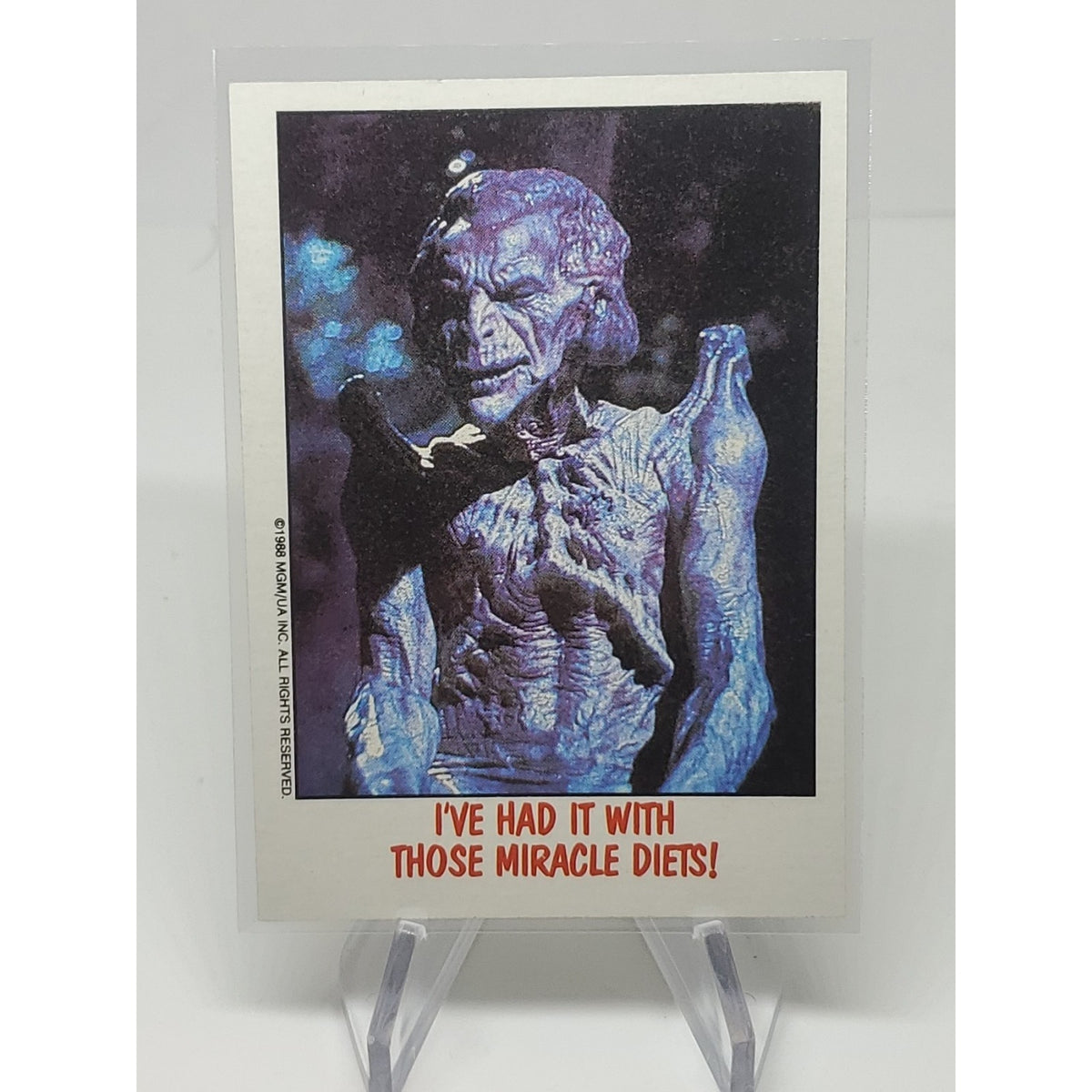 1988 Topps Fright Flicks #72 Miracle Diets! Vengeance Demon