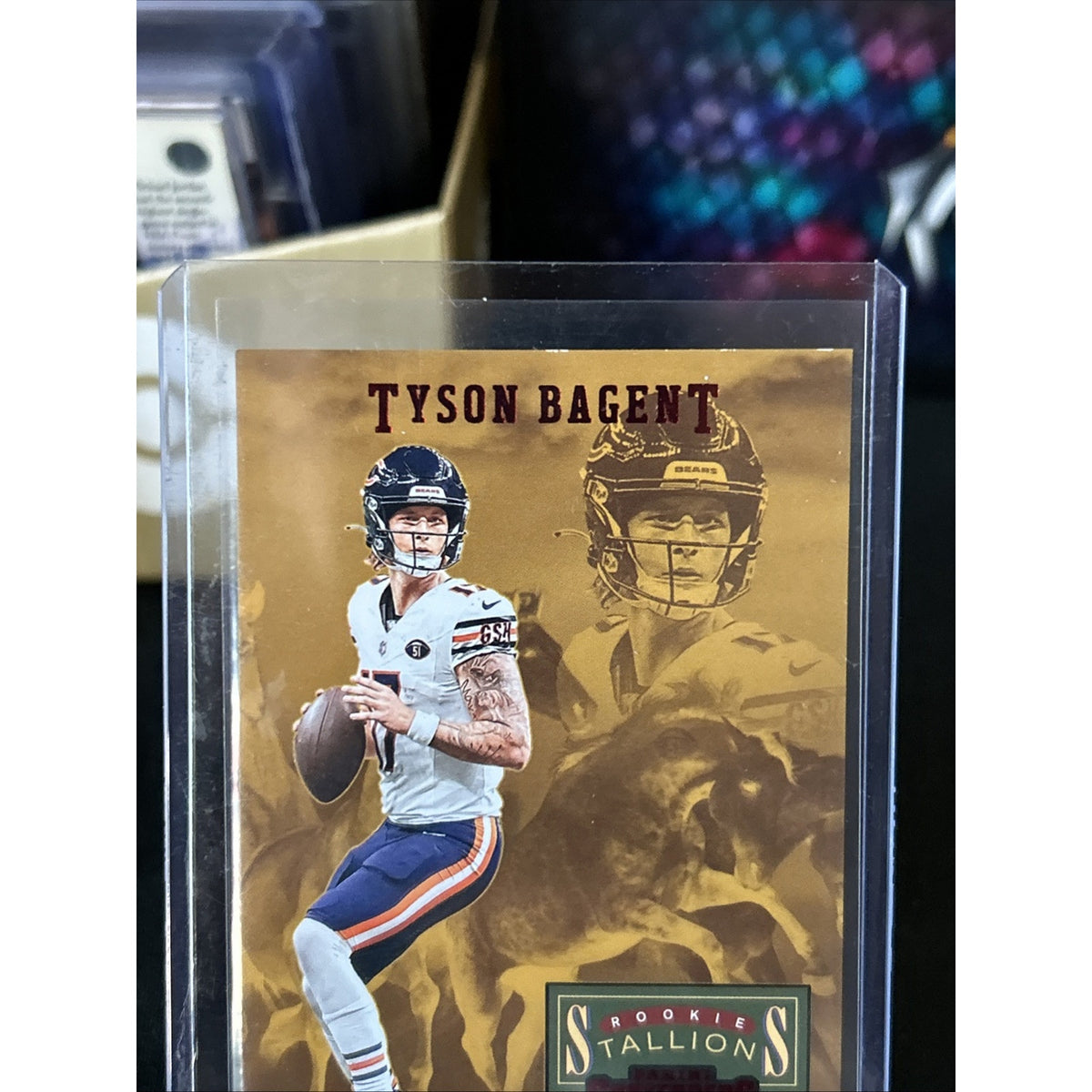 2023 Panini Contenders Tyson Bagent Rookie Stallone Red Foil 9