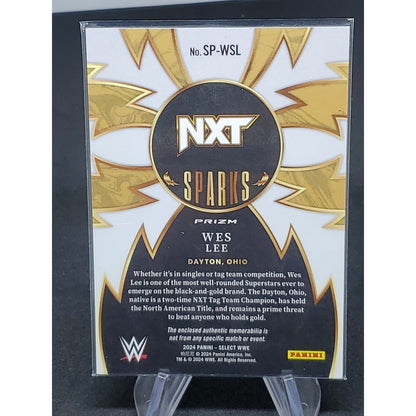 2024 Panini Select WWE - Sparks #SP-WSL Wes Lee