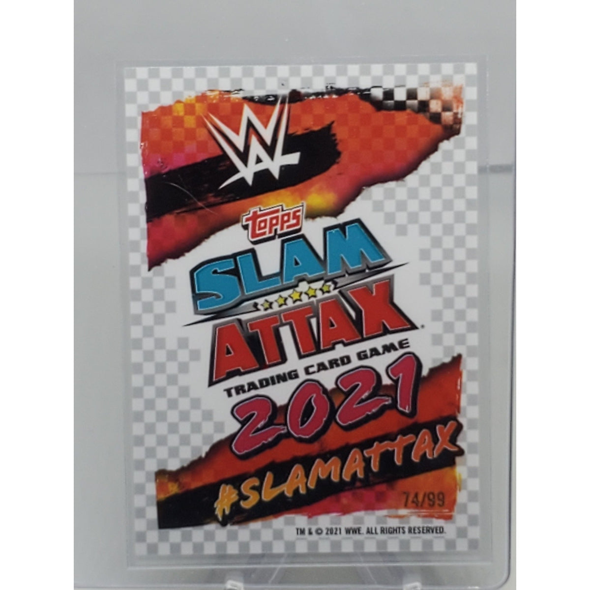 JOHN MORRISON Topps Chrome 2021 WWE Slam Attax #46 YELLOW Refractor #'d/99
