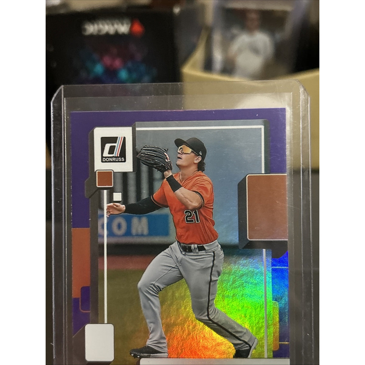AUSTIN HAYS 2022 Panini Donruss #105 Holo Purple Parallel / Pack Fresh New
