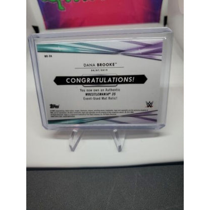 2021 Topps WWE Dana Brooke Wrestlemania 35 Mat Relic Green /99 MR-DA