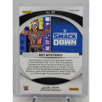 Rey Mysterio 2024 Panini Prizm WWE Under Card Disco Wrestlemania Moments #31