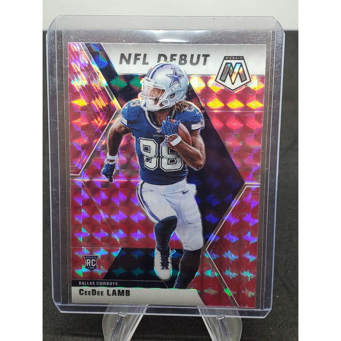 2020 Panini Mosaic - NFL Debut CeeDee Lamb #268 Camo Pink Mosaic Prizm (RC)