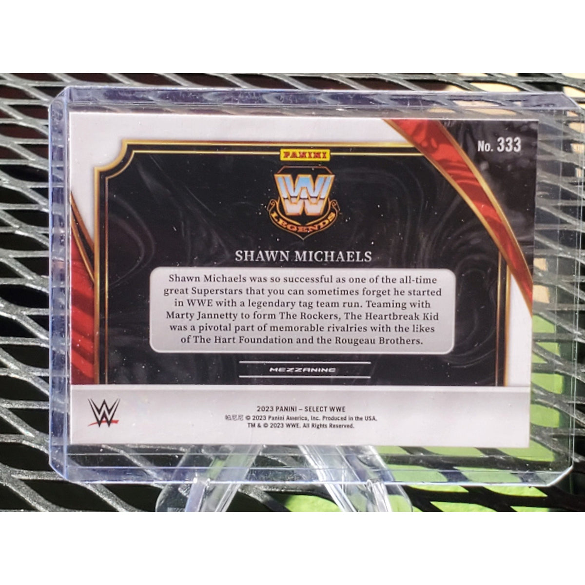 SHAWN MICHAELS Legends Mezzanine Level 2023 Panini WWE Select