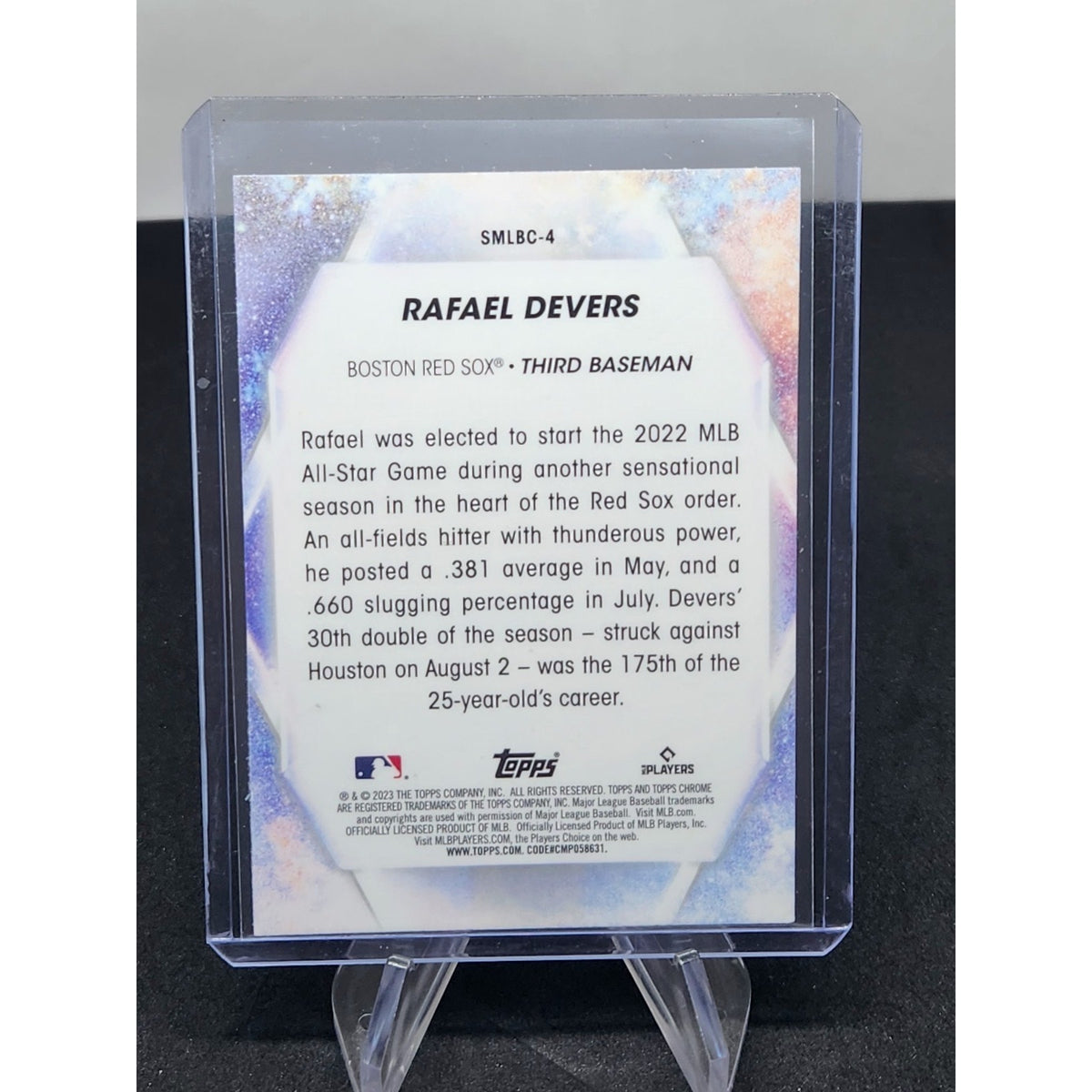 2023 Topps Chrome Stars of MLB Rafael Devers #SMLBC-4 Red Sox