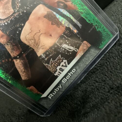 2022 Upper Deck AEW #29 Ruby Soho Green Pyro /399 Pack Fresh New Str8 2 Sleeve