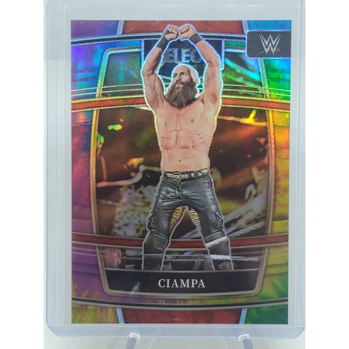 2022 Panini Select WWE Concourse Tie-Dye Prizm #'d /25 Ciampa No. 66