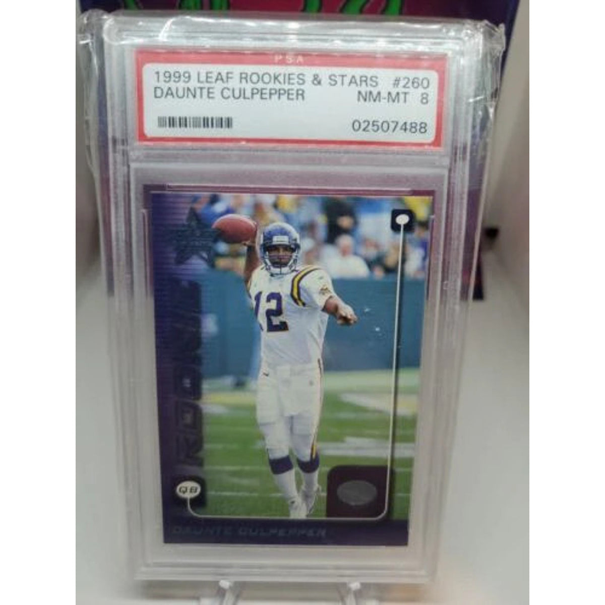 1999 Leaf Rookies &Stars Daunte Culpepper Rookie #260 Minnesota Vikings PSA