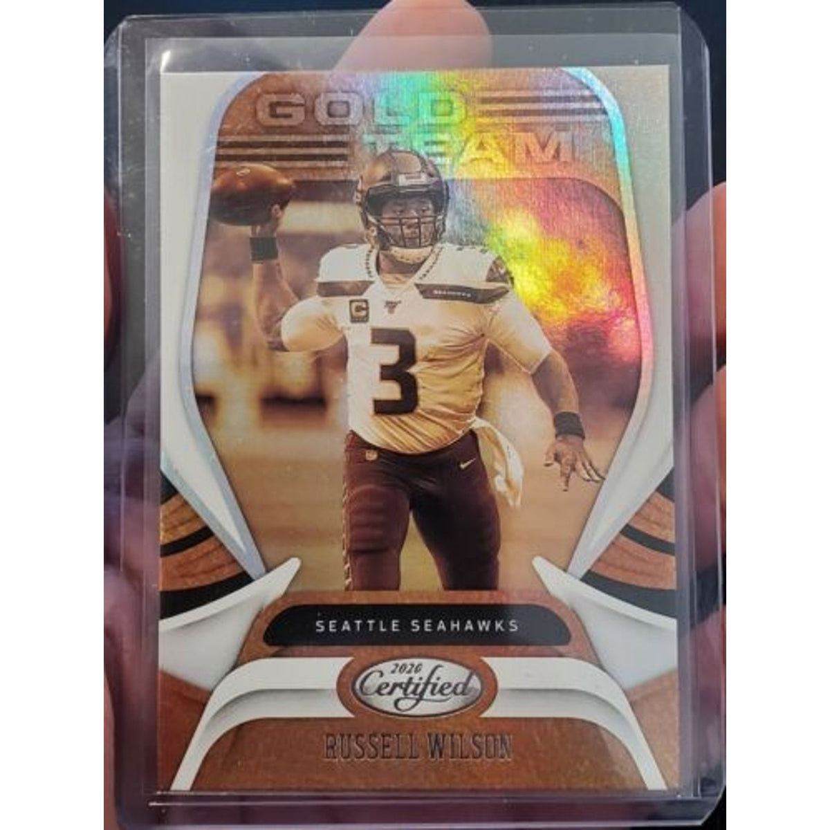 Certified Gold Team #GT-RW Russell Wilson Seahawks 2020 Panini