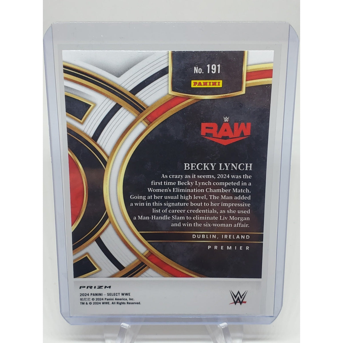 2024 Panini Select WWE #191 Becky Lynch Silver Prizm Premier Level