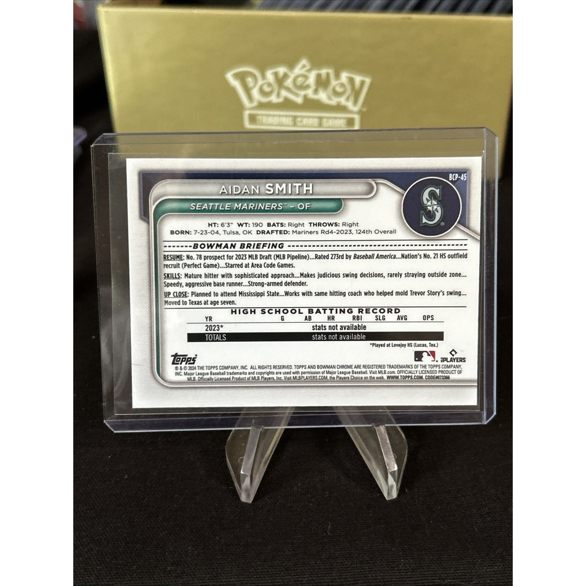 Aidan Smith 2024 Bowman Chrome Mega Box Mojo Refractor #BCP-45 / Pack Fresh New