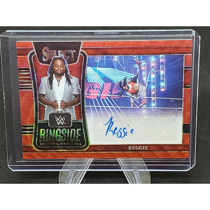2022 Select WWE Ringside Action Signatures Red Wave Reggie Scrypts AUTO