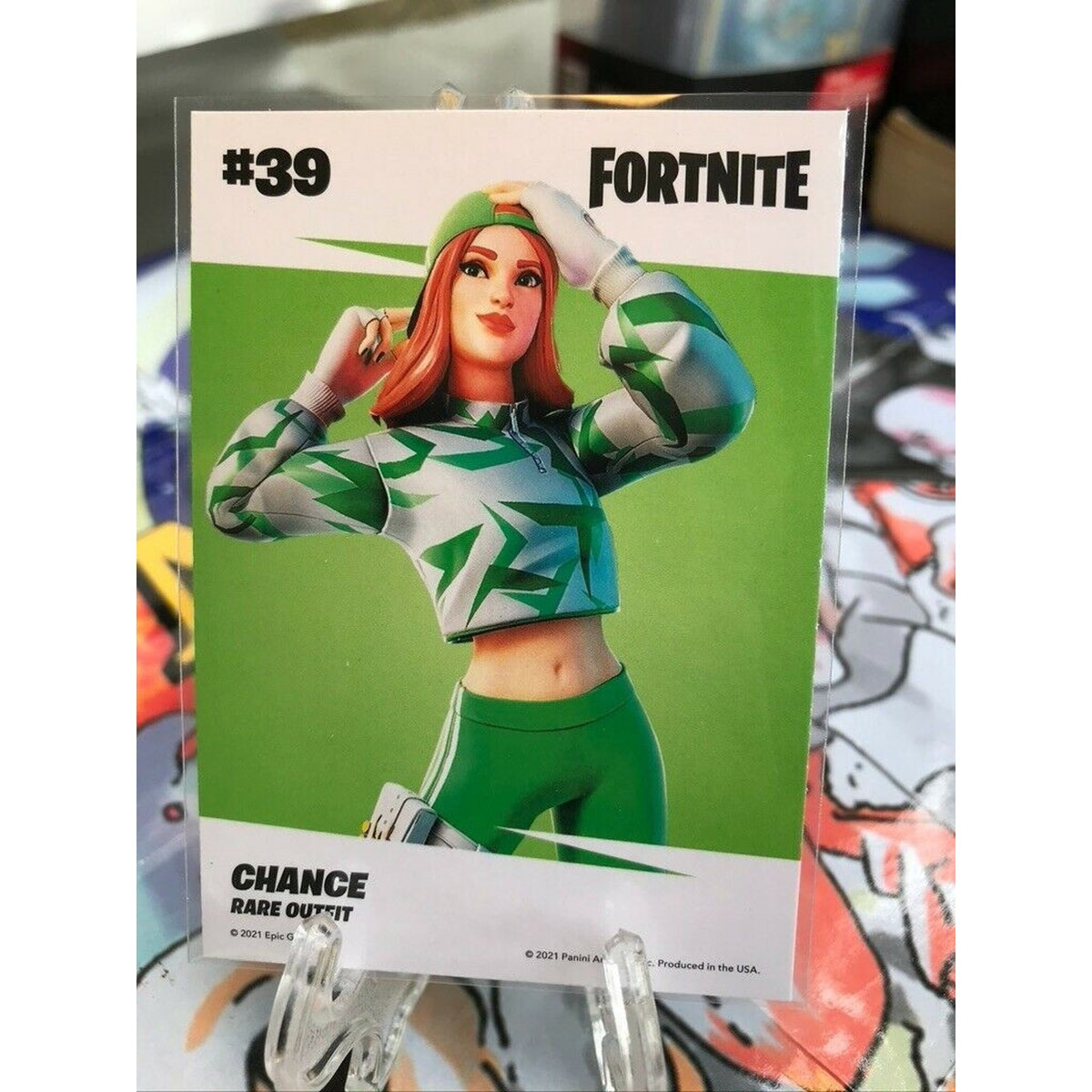 CRACKED ICE Chance RARE Outfit Crystal Shard Fortnite Series 3 USA SSP Card #39